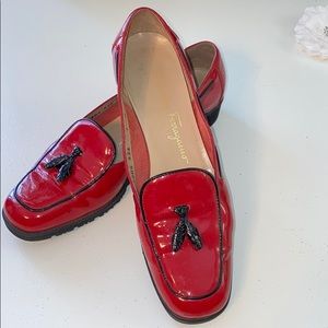 Salvatore Ferragamo red patent leather beauty!